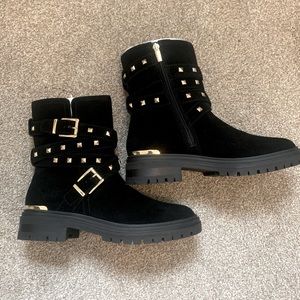 Vince Camuto Barretta Suede Leather Studded Boots size 8M